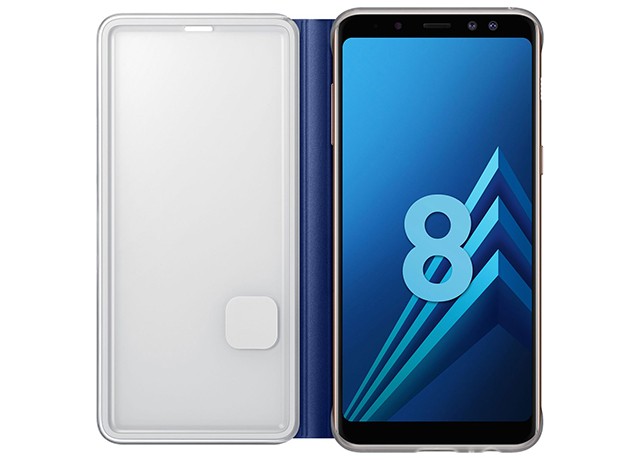 Samsung Galaxy A8 (2018) Neon Flip Cover Blue