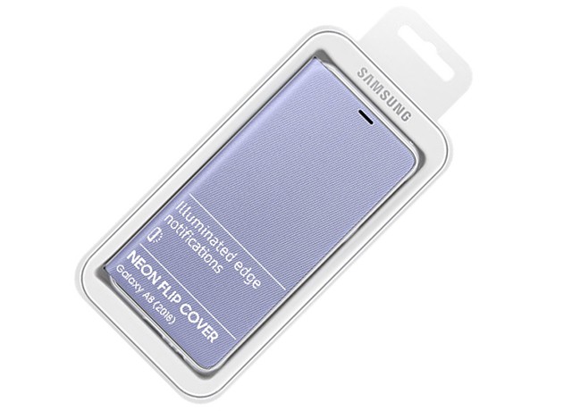 Samsung Galaxy A8 (2018) Neon Flip Cover Blue