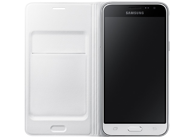 Samsung Galaxy J3 (2016) Flip Wallet Cover White