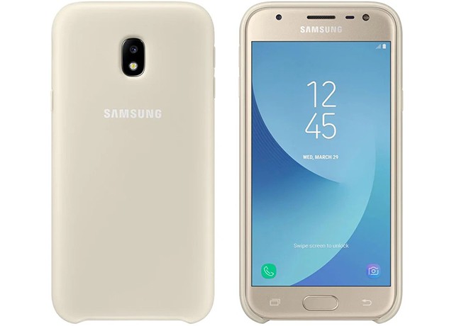 Samsung Galaxy J3 2017 Dual Layer Cover Gold