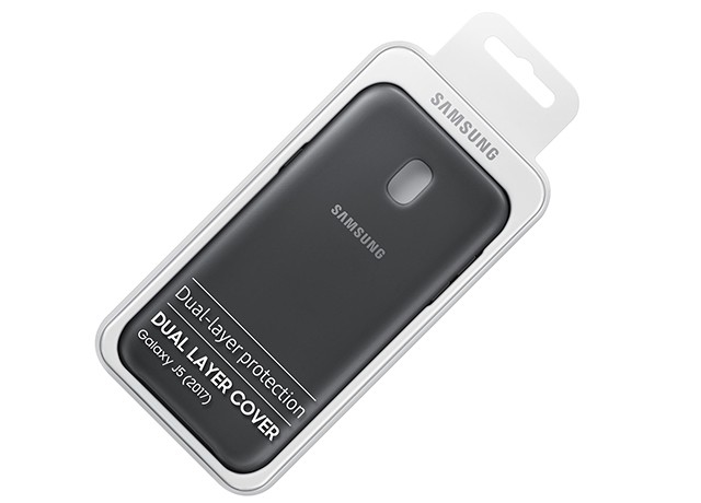 Samsung Galaxy J5 2017 dviejų sluoksnių dangtelis juodas