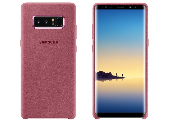 Samsung Galaxy Note 8 Alcantara Cover Pink