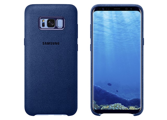 Samsung Galaxy S8+ Alcantara Cover Blue