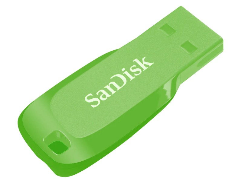 Pendrive SanDisk Cruzer Blade 32GB USB2.0 Green profil tył