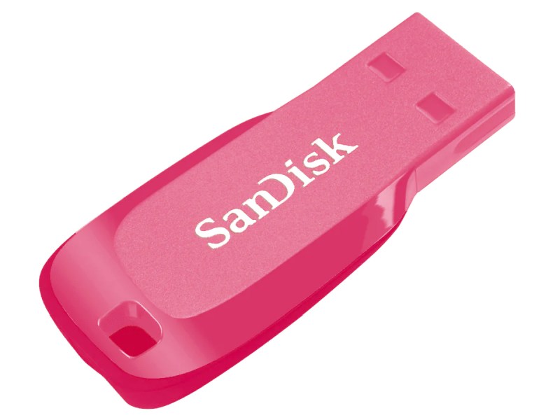 Pendrive SanDisk Cruzer Blade 32GB USB2.0 Pink profil tył
