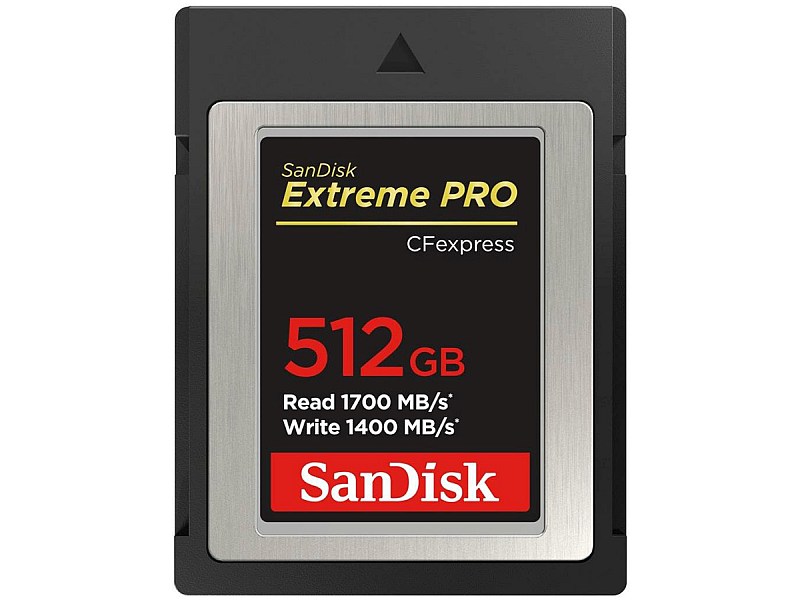 SanDisk Extreme PRO 512GB CFexpress typ B przód