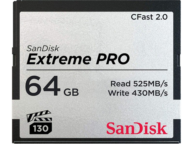 SanDisk Extreme PRO 64GB 525GB/s CFast 2.0 góra