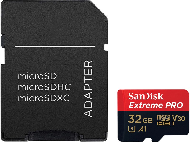 SanDisk Extreme PRO microSDHC 32GB A1 Class3 100MB/s adapter