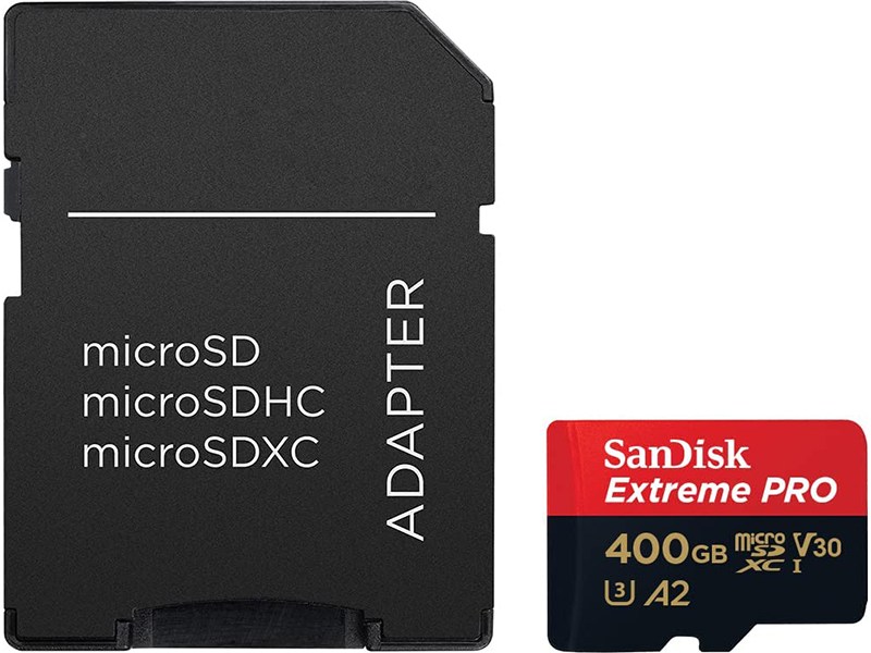 SanDisk Extreme PRO microSDXC 400GB A1 Class3 170MB/s adapter