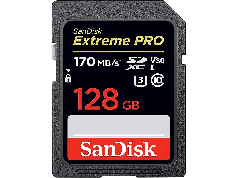 SanDisk Extreme PRO SDXC 128GB U3 V30 170MB/s profil