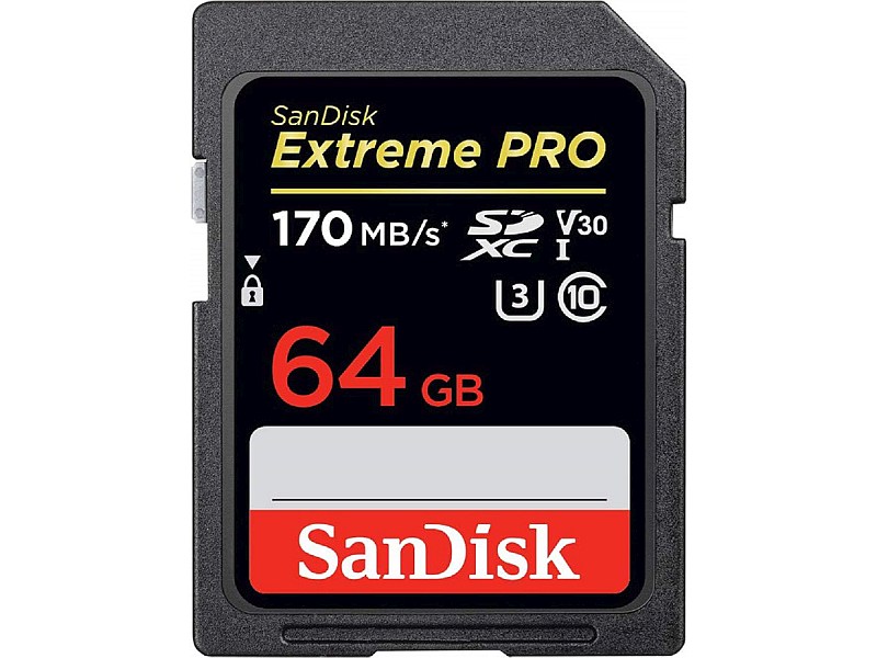 SanDisk Extreme PRO SDXC 64GB U3 V30 170MB/s profil