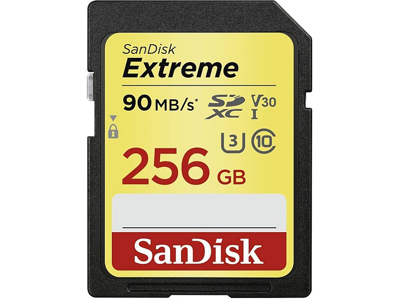 SanDisk Extreme SDXC 256GB U3 V30 90MB/s profil