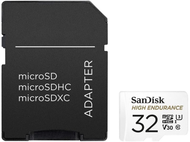 SanDisk High Endurance microSDHC 32GB Class3 100MB/s adapter