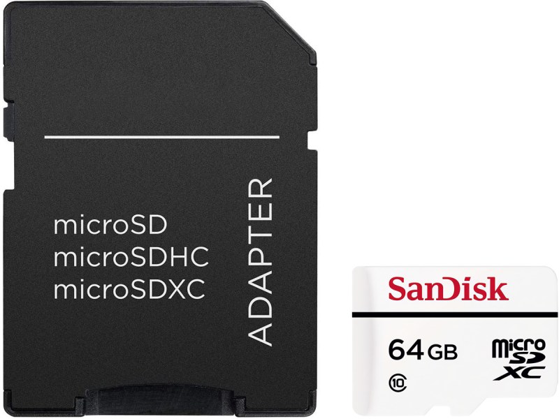 SanDisk High Endurance microSDXC 64GB Class3 20MB/s adapter