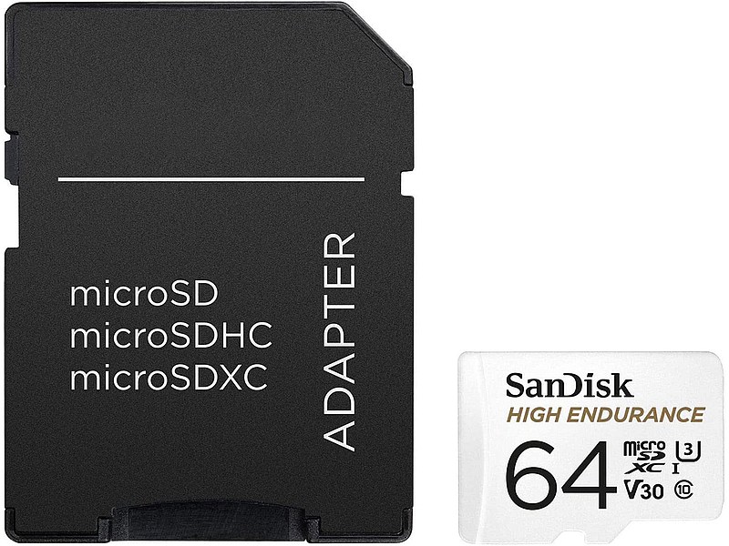 SanDisk High Endurance microSDXC 64GB Class3 100MB/s adapter