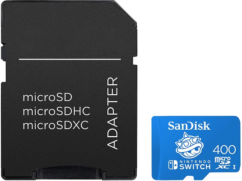 SanDisk Nitendo Switch microSDXC 400GB U3 100MB/s adapter