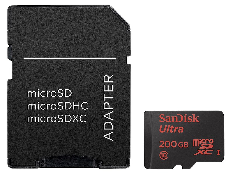SanDisk Ultra microSDXC 200GB Class10 90MB/s adapter