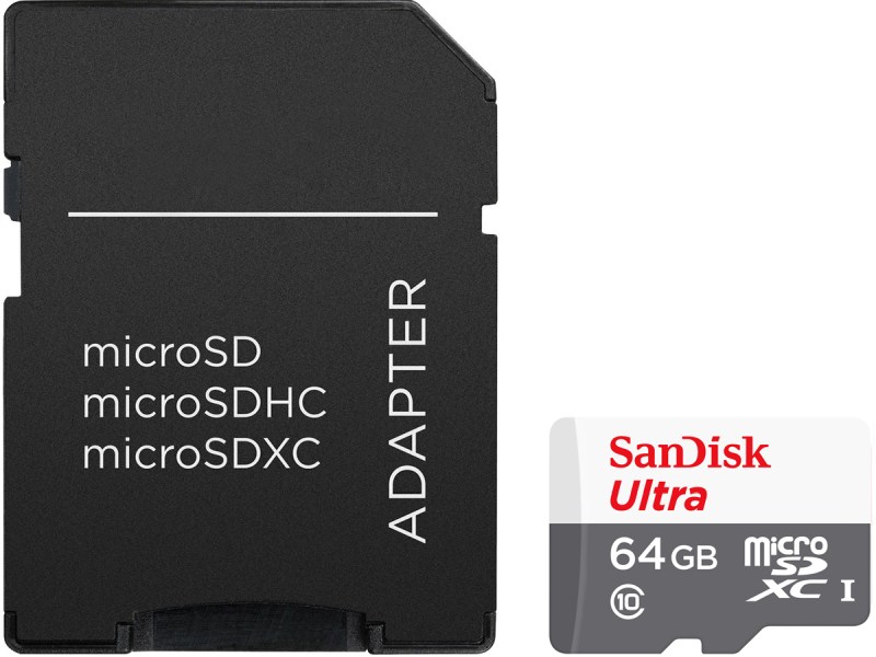 SanDisk Ultra microSDXC 64GB C10 Class10 100MB/s adapter