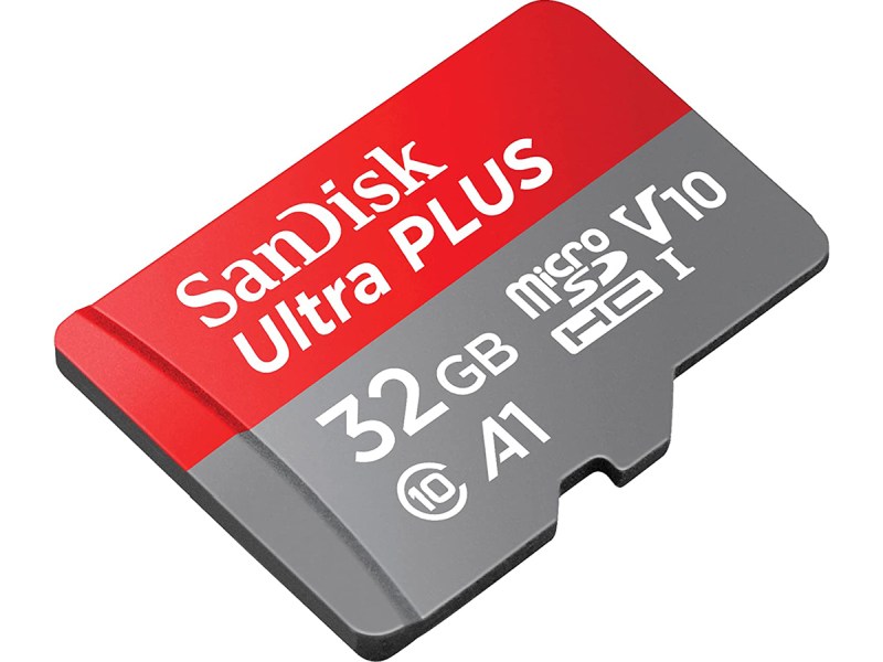 SanDisk Ultra PLUS microSDHC 32GB A1 Class10 130MB/s adapter