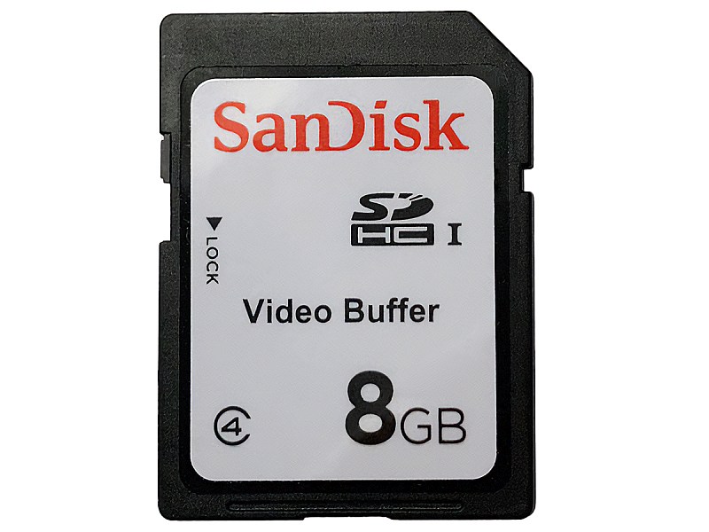 Karta pamięci Sandisk Video Buffer SDHC 8 GB Class 4 OEM front