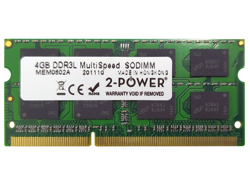 Pamięć RAM DDR3L SODIMM 4GB 2-Power MEM0802A góra