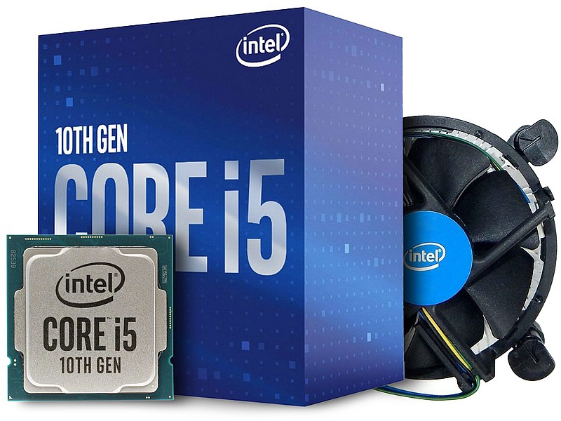Intel Core i5-10400F box zawartość