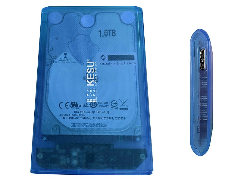 KESU K120A HDD USB 3.0 Blue przykład