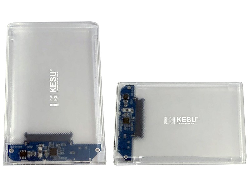 KESU K120A HDD USB 3.0 Transparent przód bok