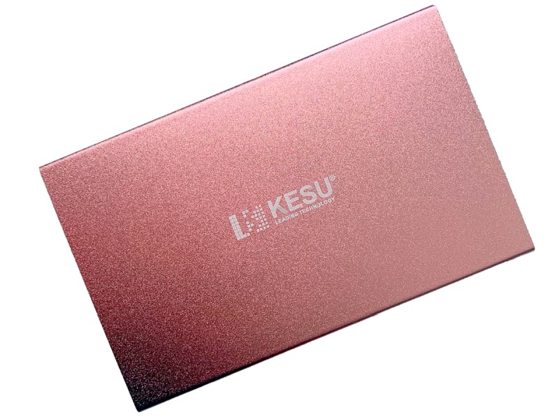 KESU K107 HDD USB 3.0 Pink-Gold przód bok