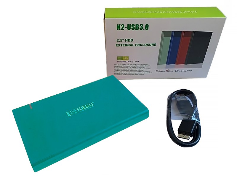 KESU K2 HDD USB 3.0 Green