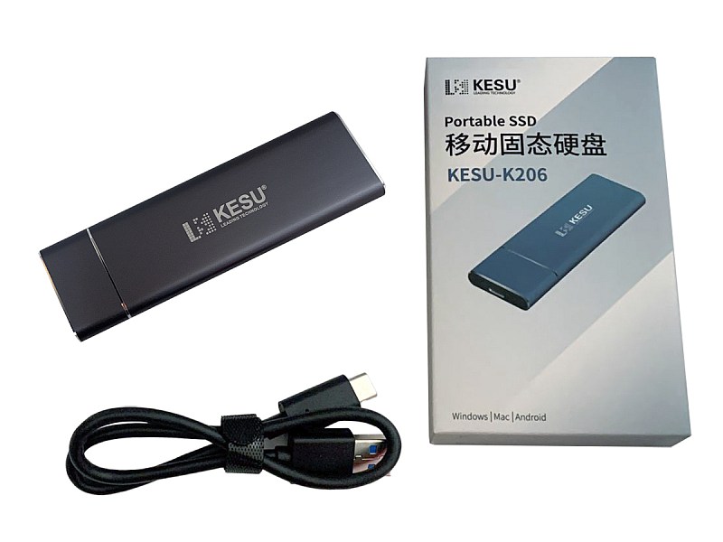 KESU K206 SSD M.2 USB-C Gray złącze