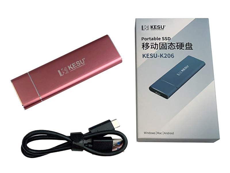 KESU K206 SSD M.2 USB-C Pink złącze