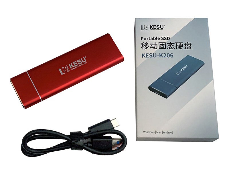 KESU K206 SSD M.2 USB-C Red złącze