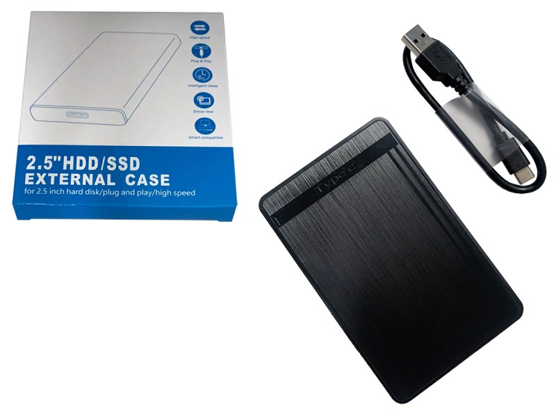 Dysk zewnętrzny HDD USB-C 500GB zawartość opakowania