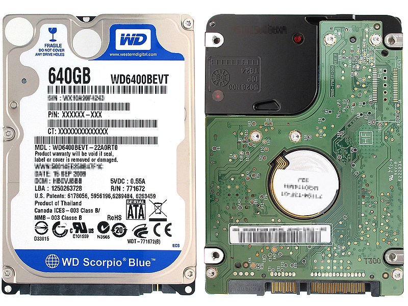 WD WD6400BEVT 640 GB