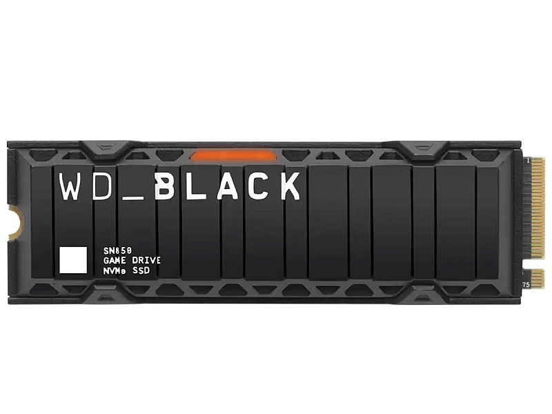 WD Black SN850 1TB M.2 PCIe NVMe z radiatorem przód