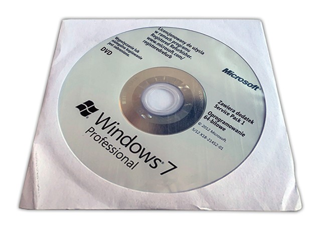 MS Windows 7 PRO 64-bit DVD
