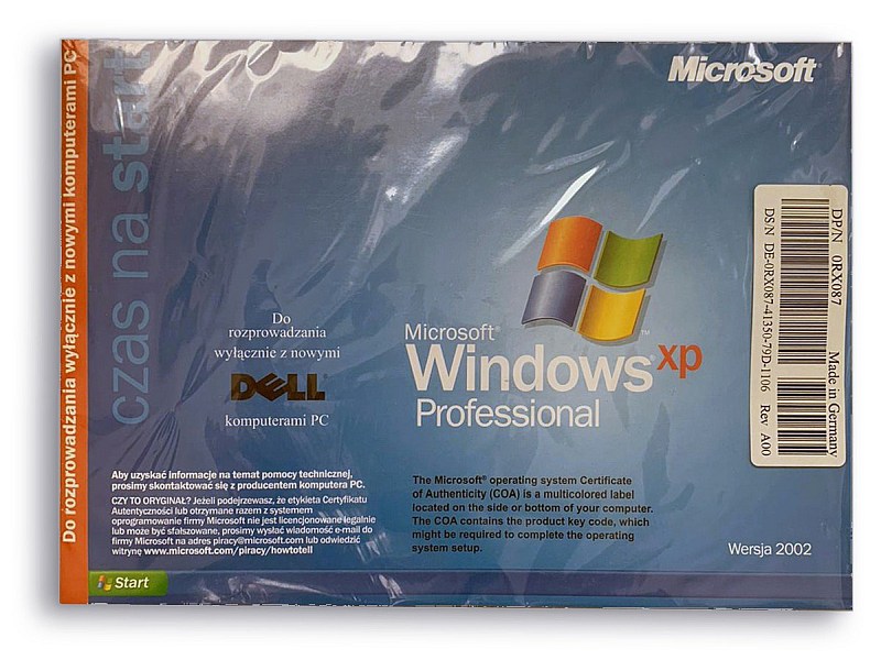 MS Windows XP Professional płyta intalacyjna front