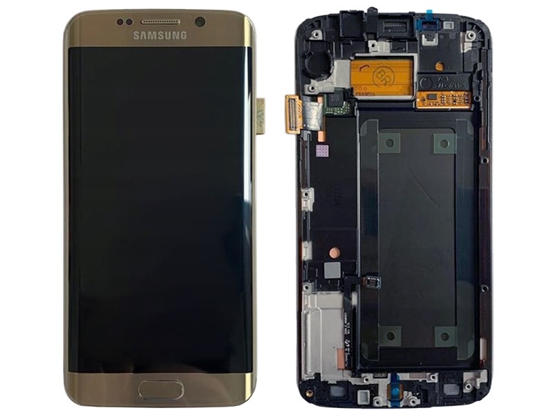 Ekran i dotyk Samsung Galaxy S6 Edge oryginał złoty